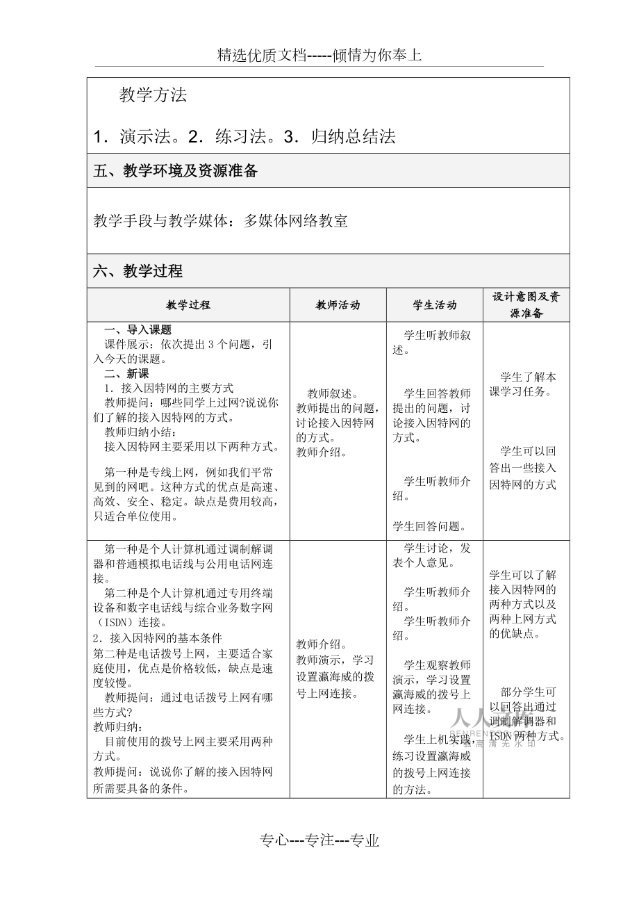 接入因特網(wǎng)-教學(xué)設(shè)計(jì)_第2頁(yè)