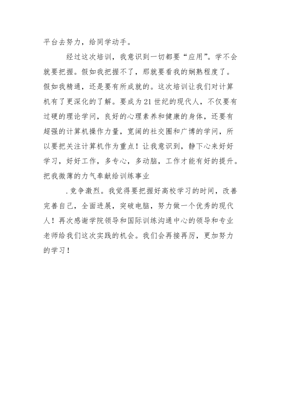 计算机专业实训工作总结_第3页