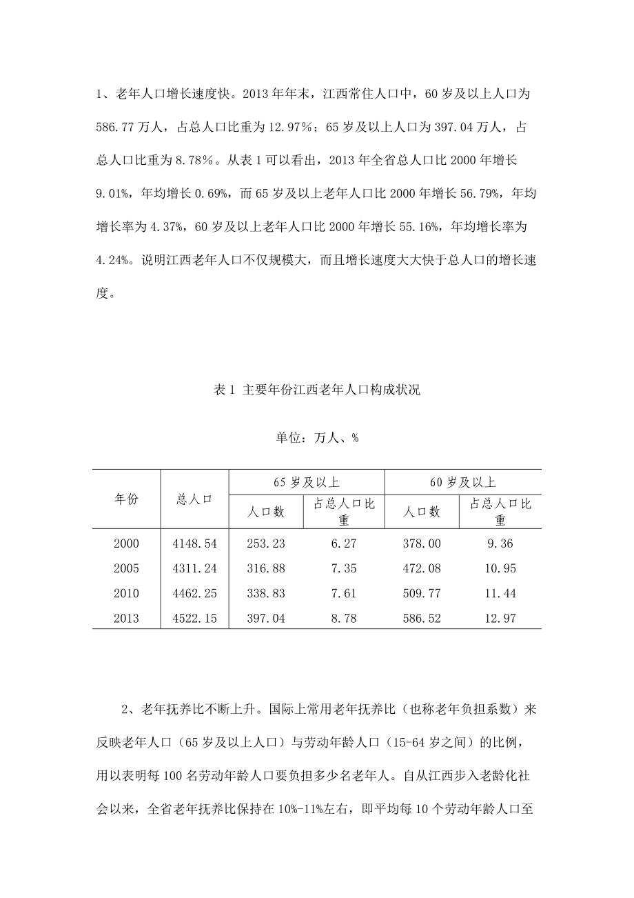 江西老年人口分析_第1页