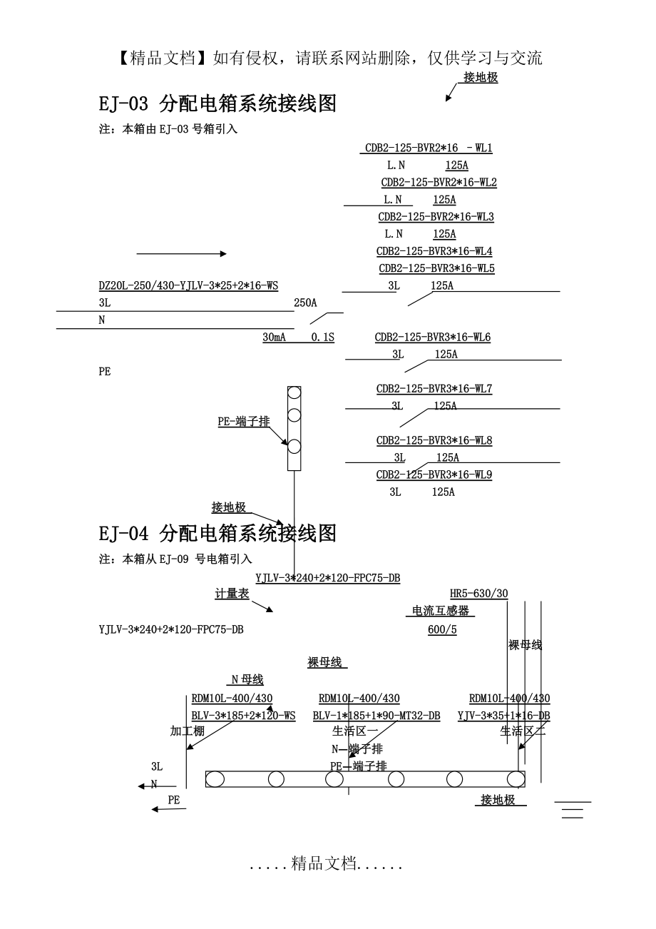 各级配电箱接线系统图_第4页