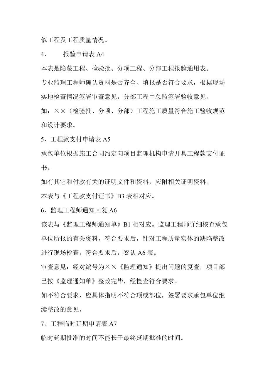 监理签字用语一览表_第4页