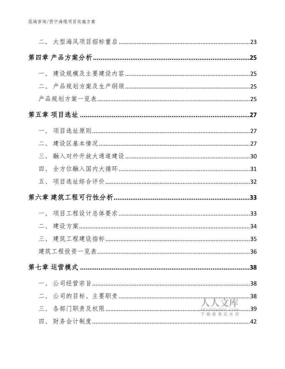 西宁海缆项目实施方案(模板范本)_第2页