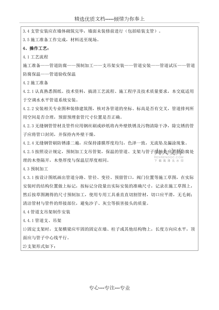 空調(diào)水管道安裝技術(shù)交底_第2頁