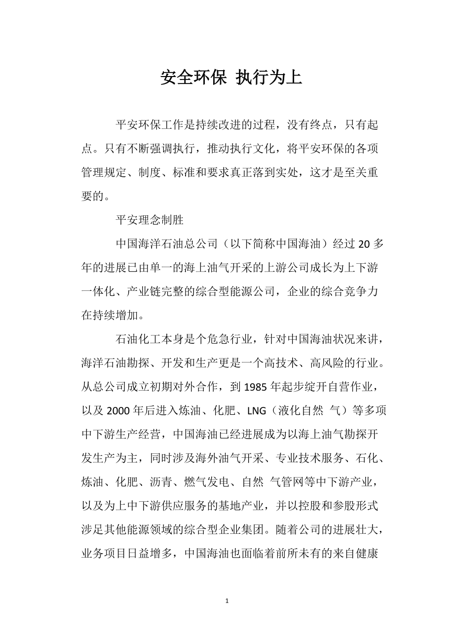 安全环保 执行为上_第1页
