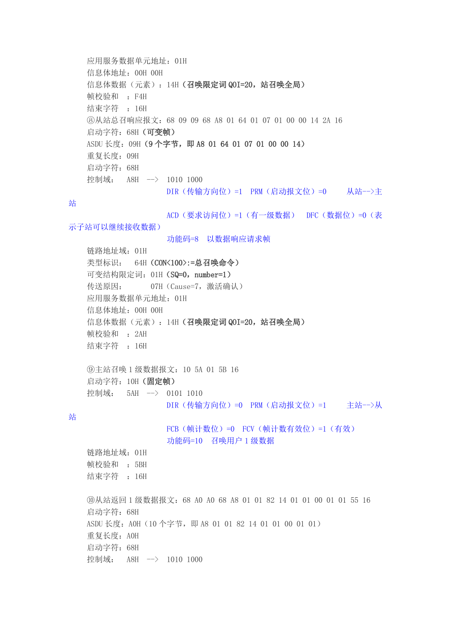 规约报文分析(对初学者不错)_第3页