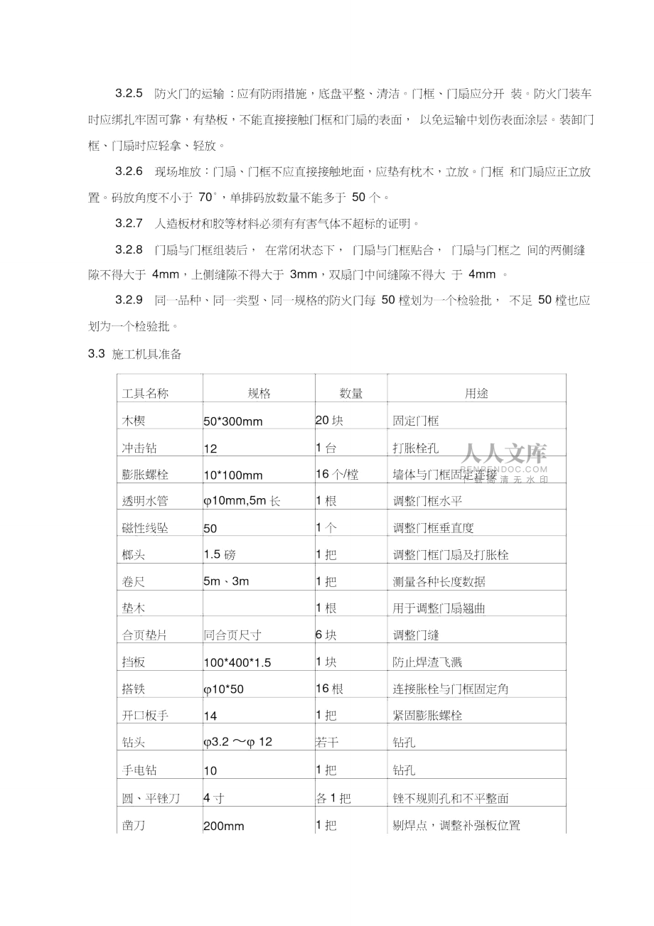 鋼質防火門深化設計方案_第2頁