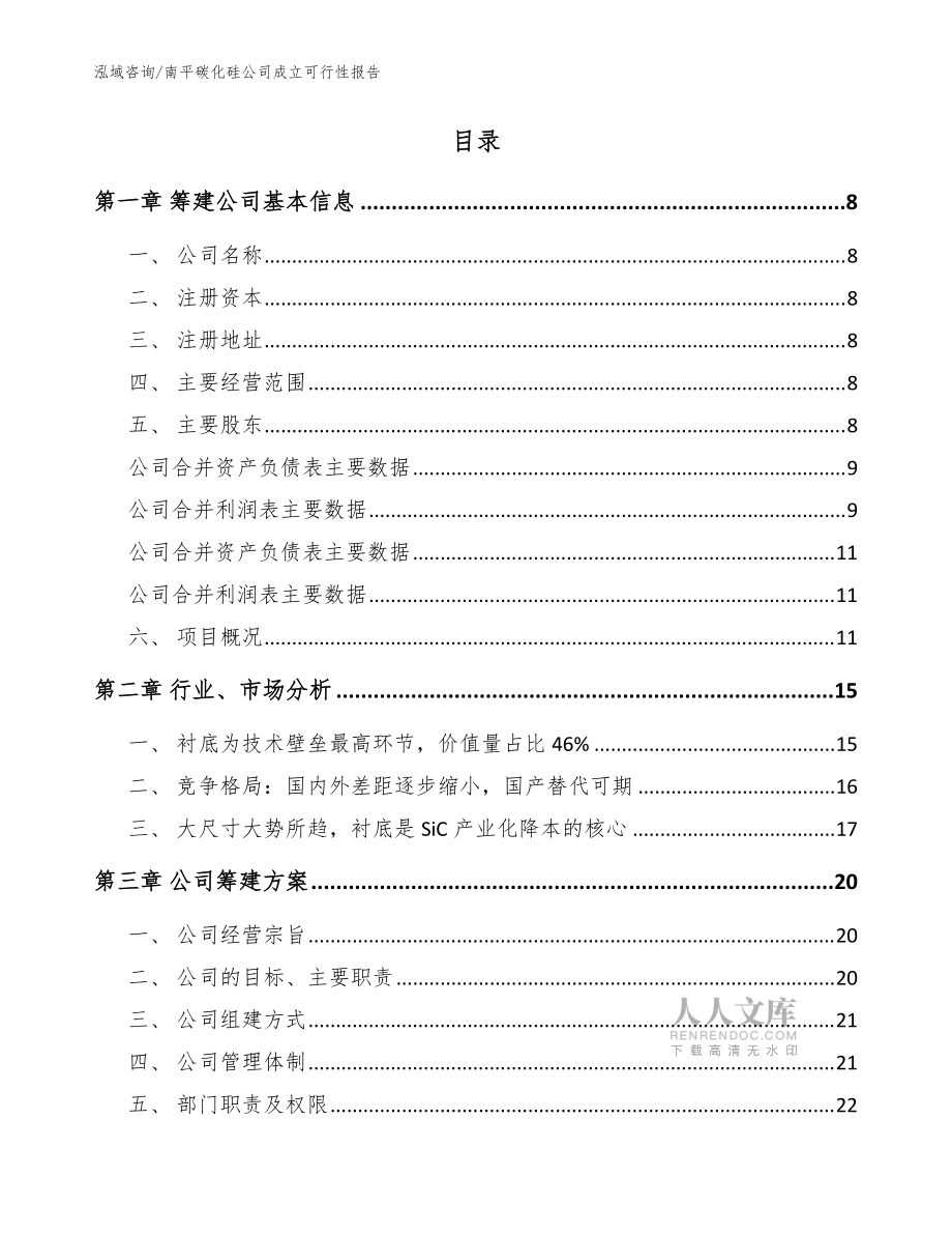 南平碳化硅公司成立可行性報告(模板范文)_第2頁