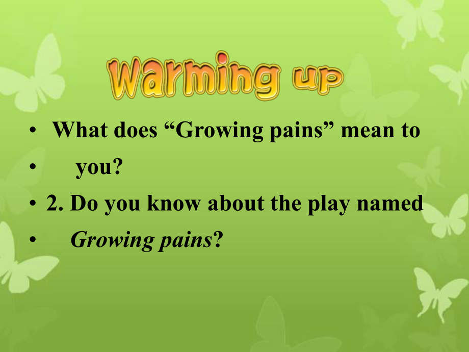 高中英语 Unit2 Growing pains Welcome to the unit 牛津译林版必修_第3页