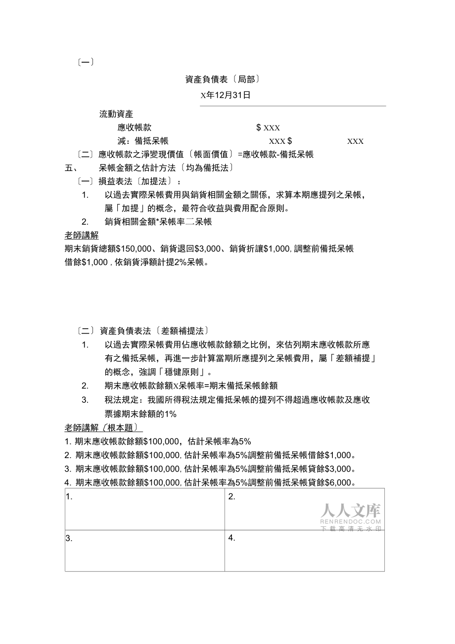 單元重點呆帳的會計處理_第2頁