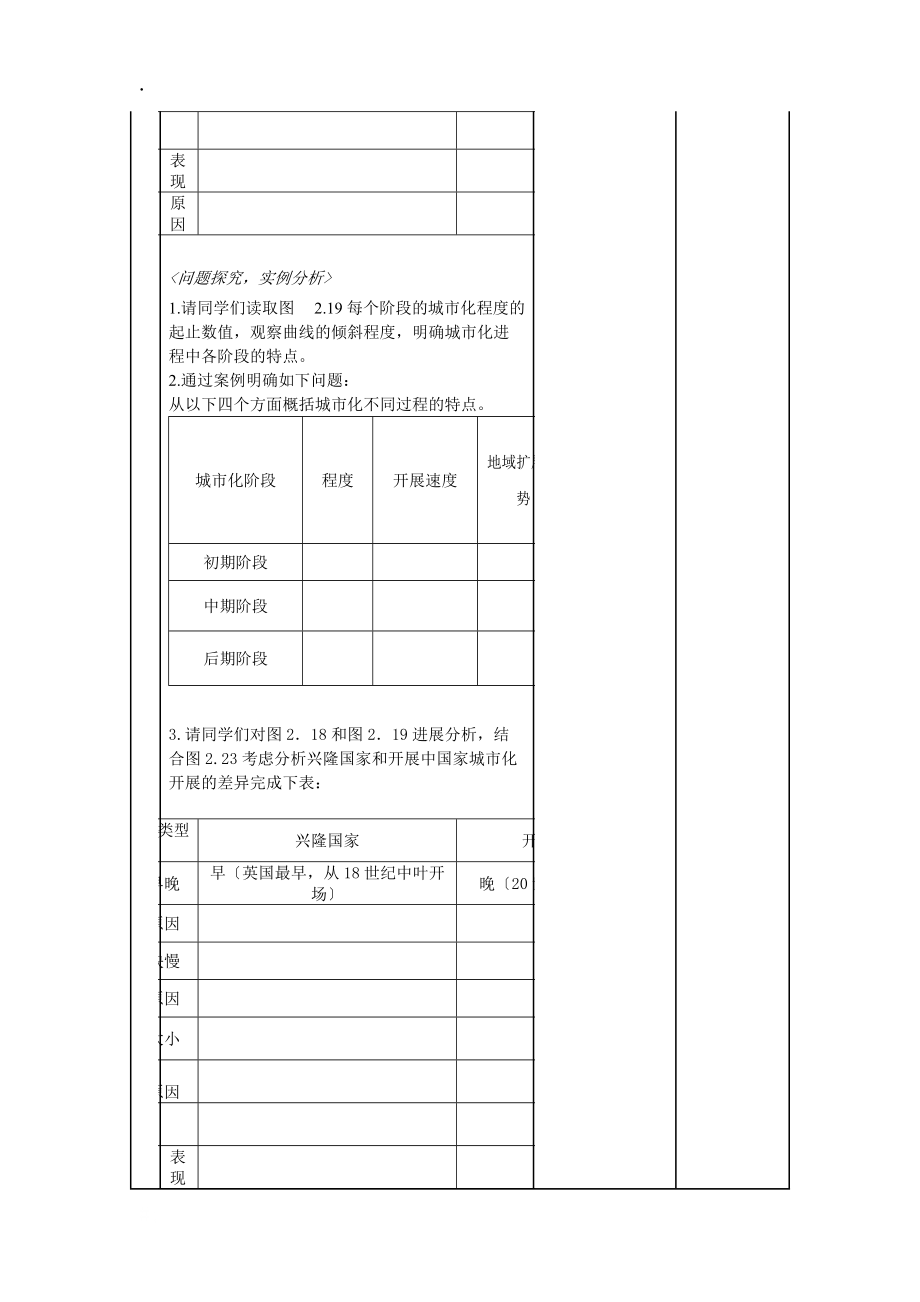 高一地理必修二2.3城市化教案(配套)_第4页
