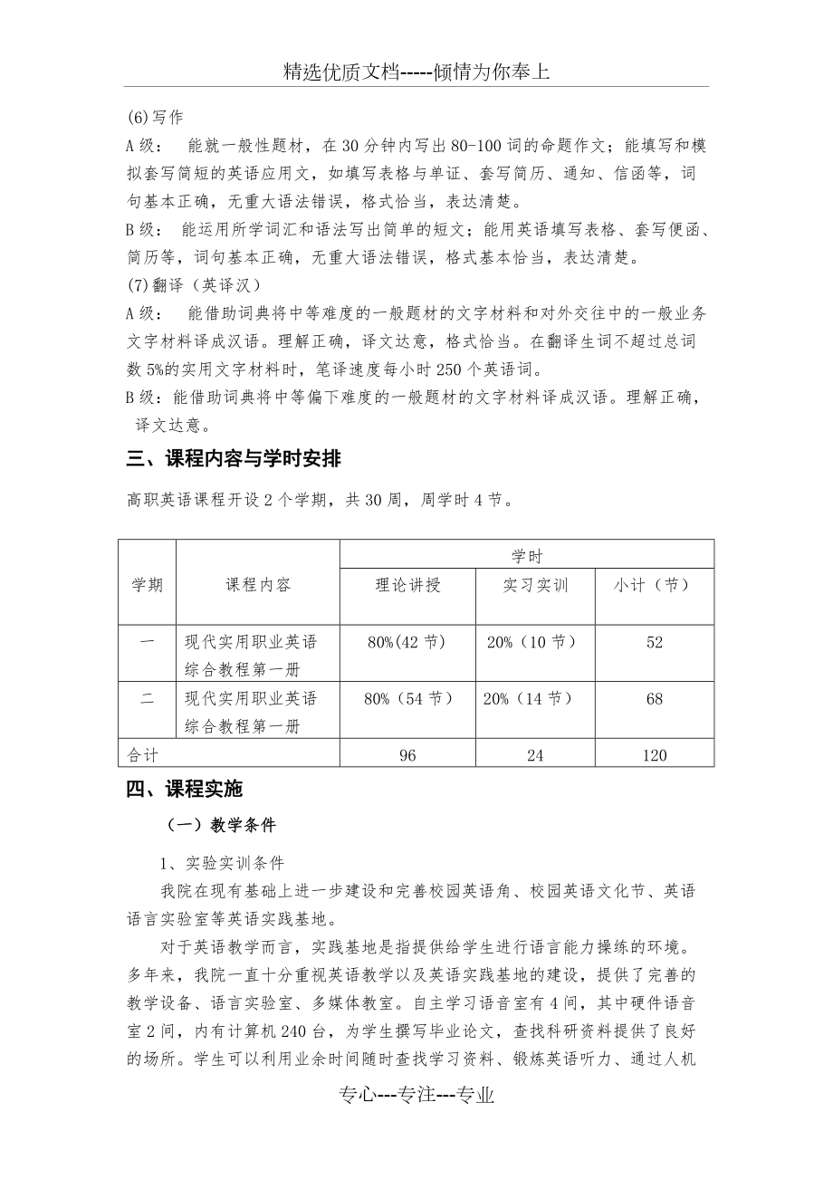 高职英语课程标准_第4页