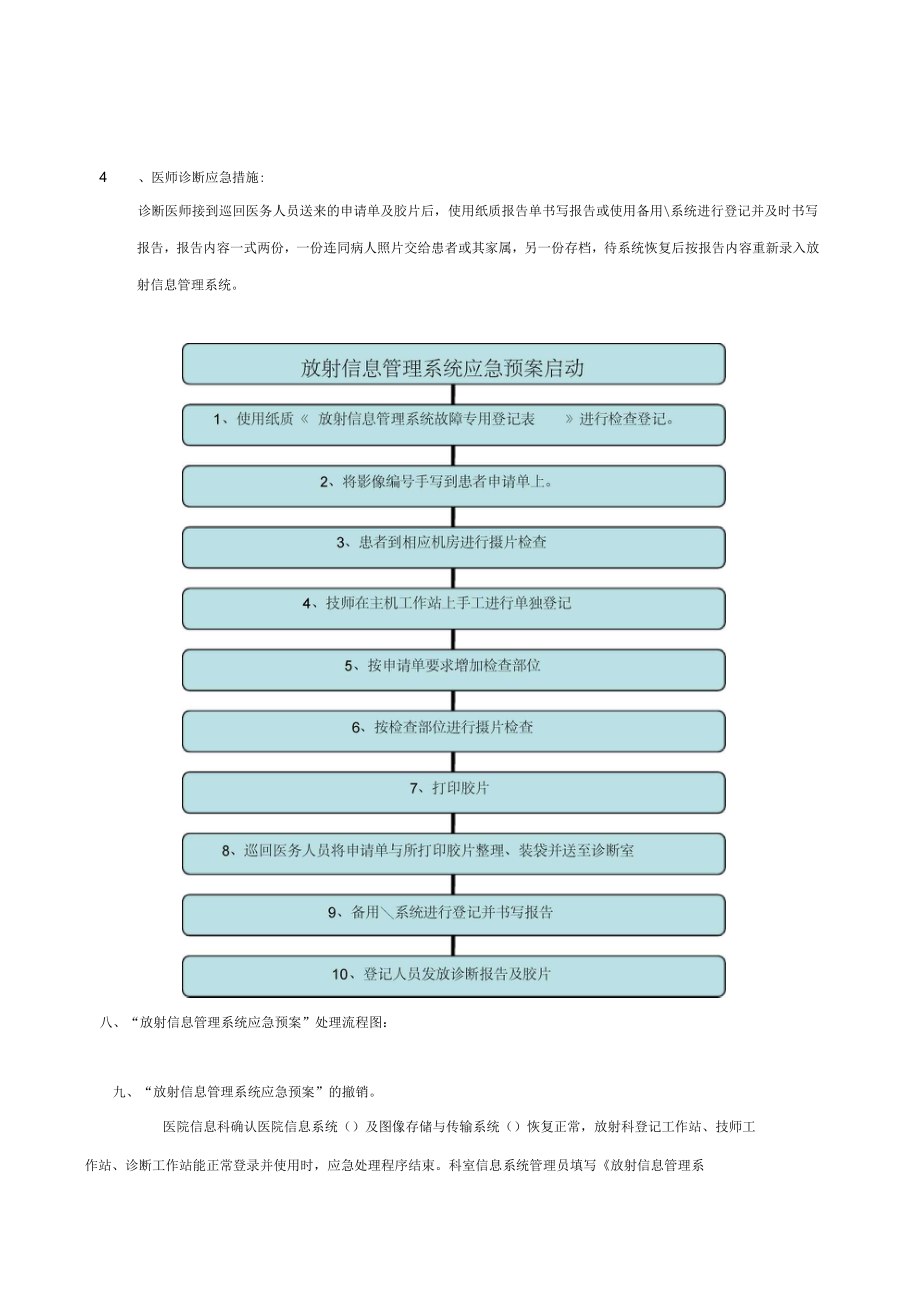 放射科信息管理系统应急预案2_第4页