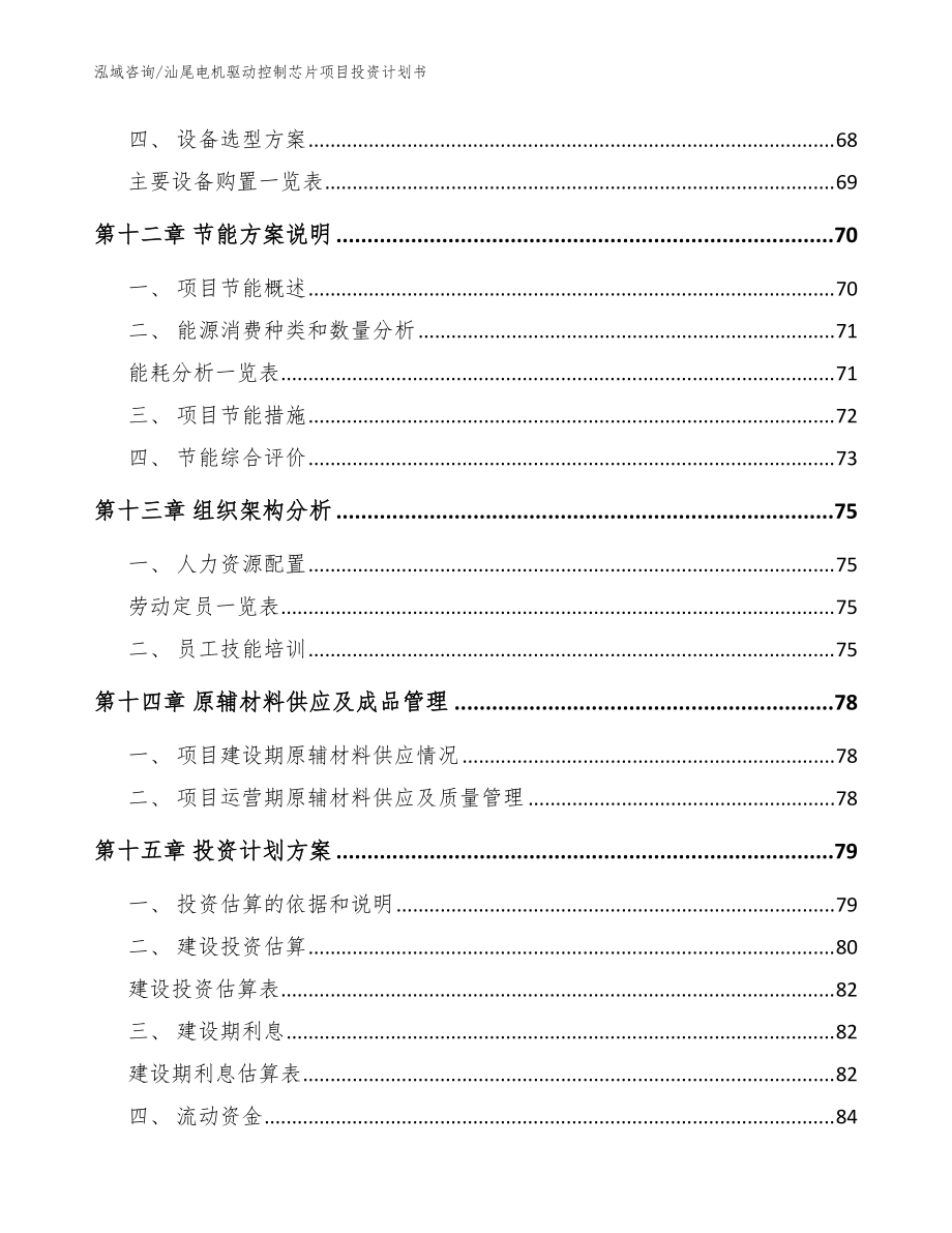 汕尾电机驱动控制芯片项目投资计划书参考模板_第5页