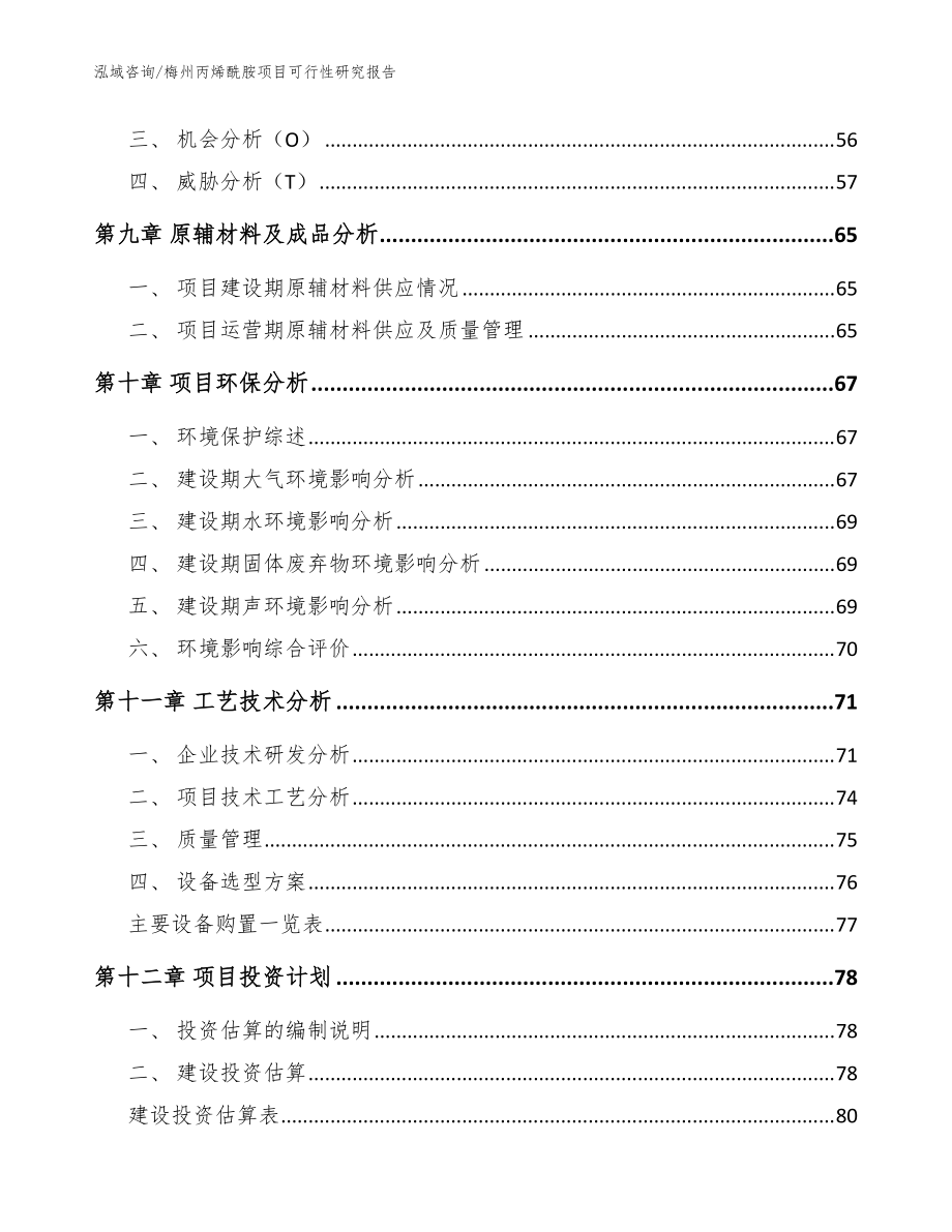 梅州丙烯酰胺項目可行性研究報告(范文)_第4頁