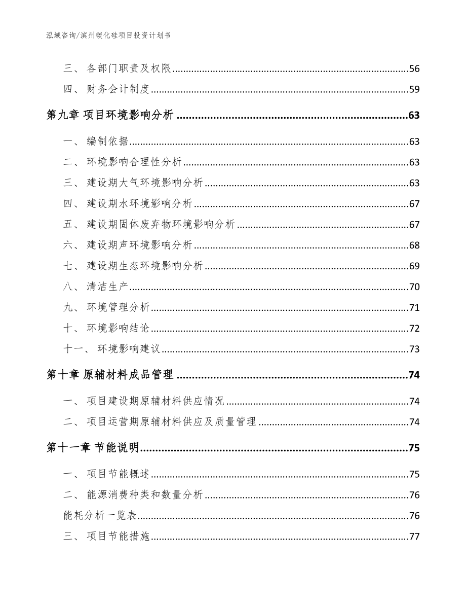 滨州碳化硅项目投资计划书【模板范本】_第3页