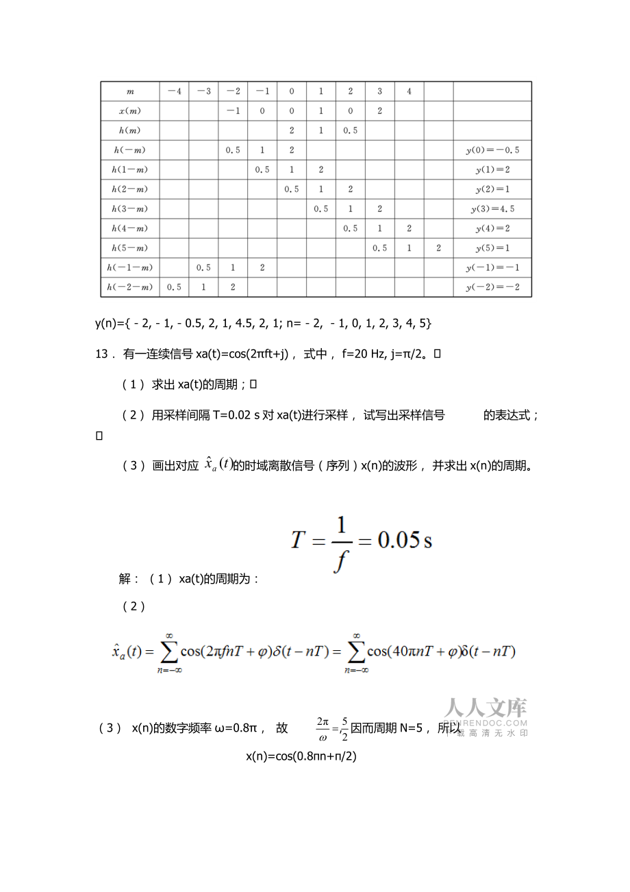 自用數字信號處理第三版主要答案_第2頁