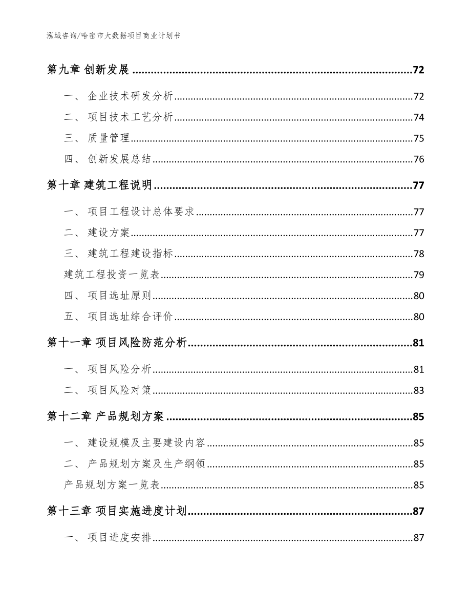 哈密市大數據項目商業計劃書(模板范本)_第5頁