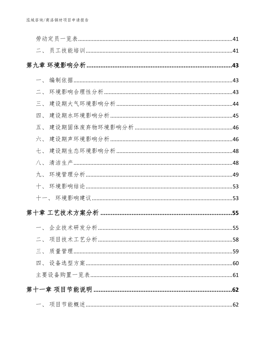 商洛銅材項目申請報告_參考模板_第3頁