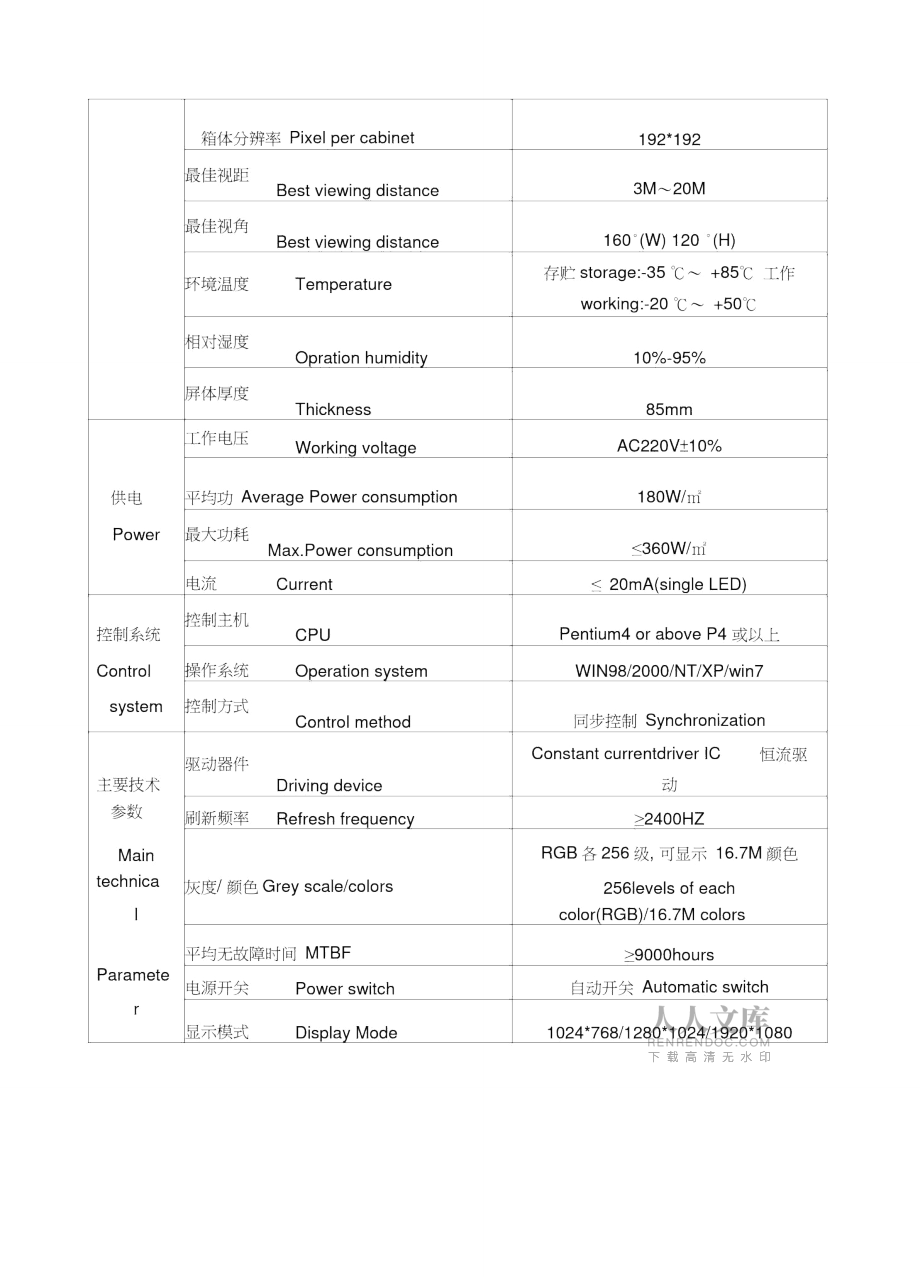 高清显示屏设计方案书_第2页