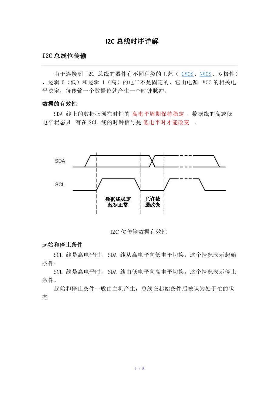 I2C总线时序详解参考模板_第1页