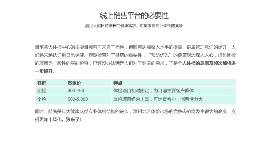 健康管理中心线上销售运营计划内容PPT汇报_第4页
