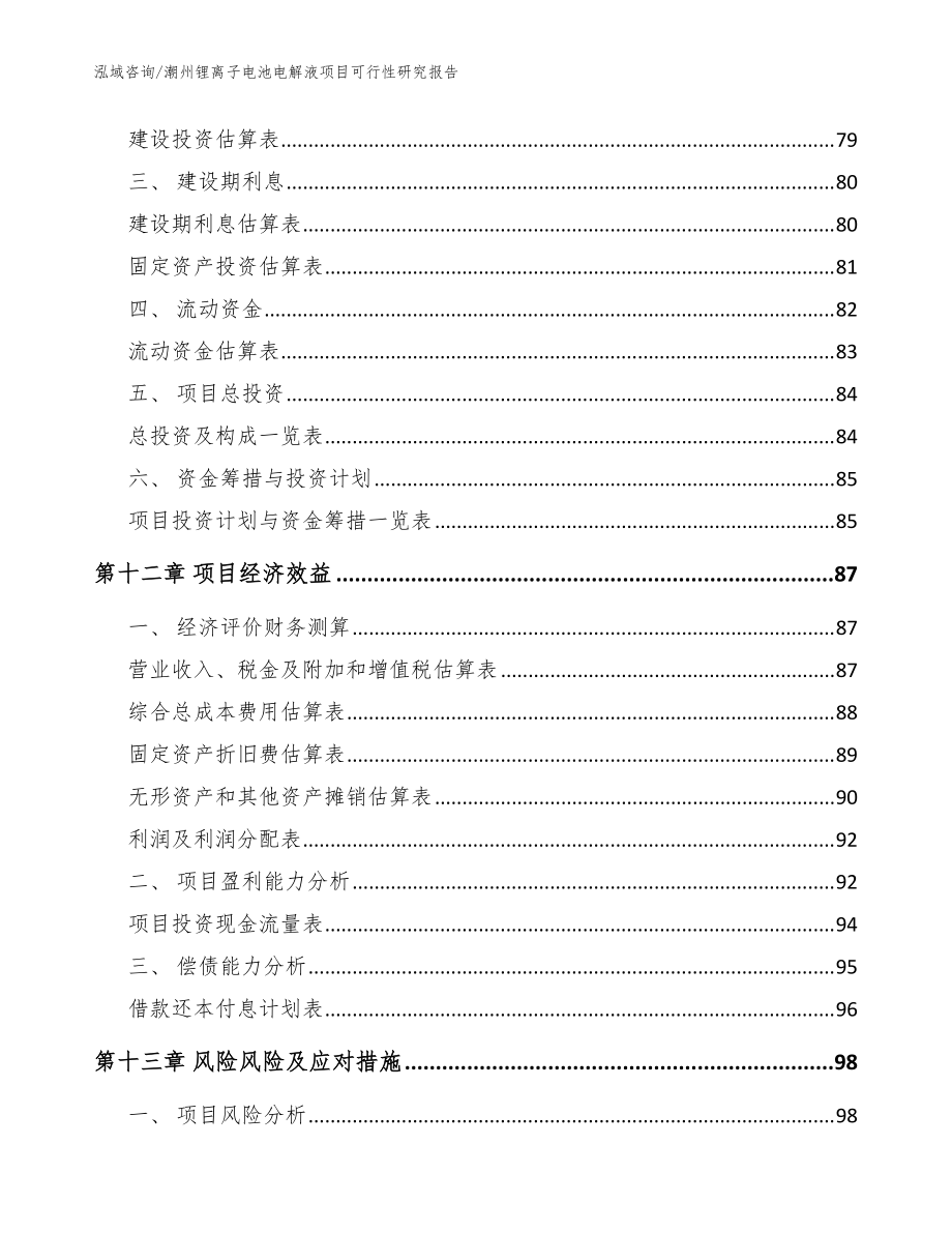 潮州锂离子电池电解液项目可行性研究报告(模板参考)_第4页