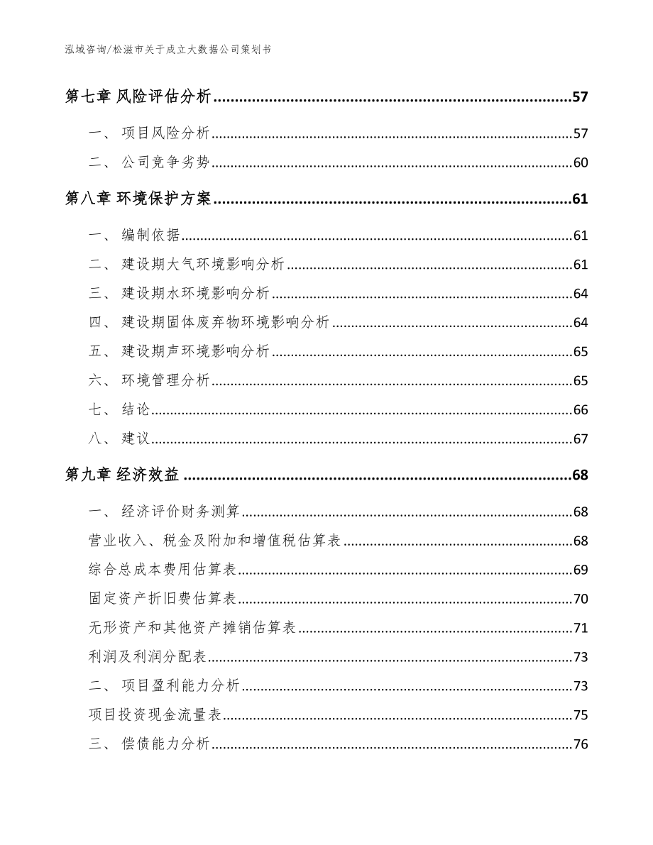 松滋市关于成立大数据公司策划书模板范本_第5页
