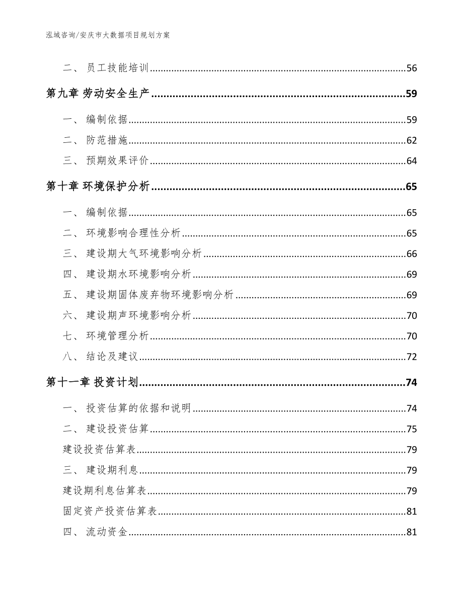 安庆市大数据项目规划方案【范文模板】_第4页