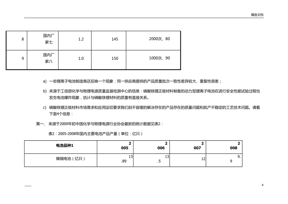 磷酸鐵鋰正極材料穩(wěn)定性探討_第4頁