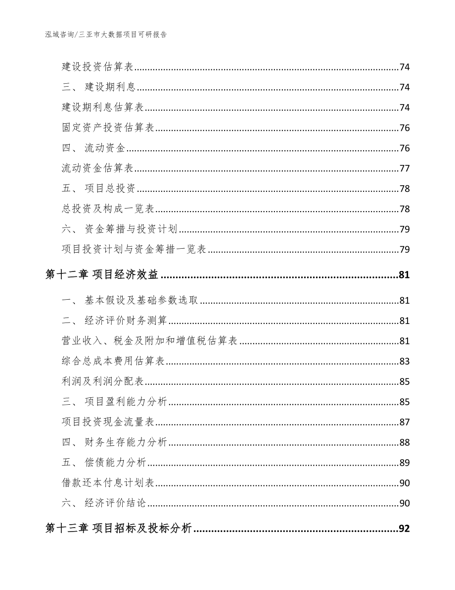 三亞市大數據項目可研報告【模板范文】_第5頁