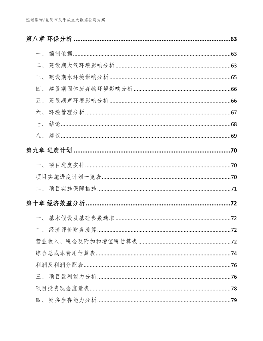 昆明市关于成立大数据公司方案范文参考_第5页