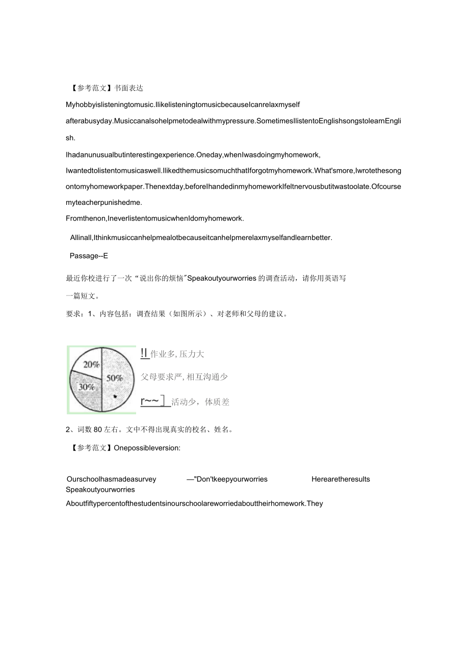 2019中考英语二轮复习书面表达优享编_第4页
