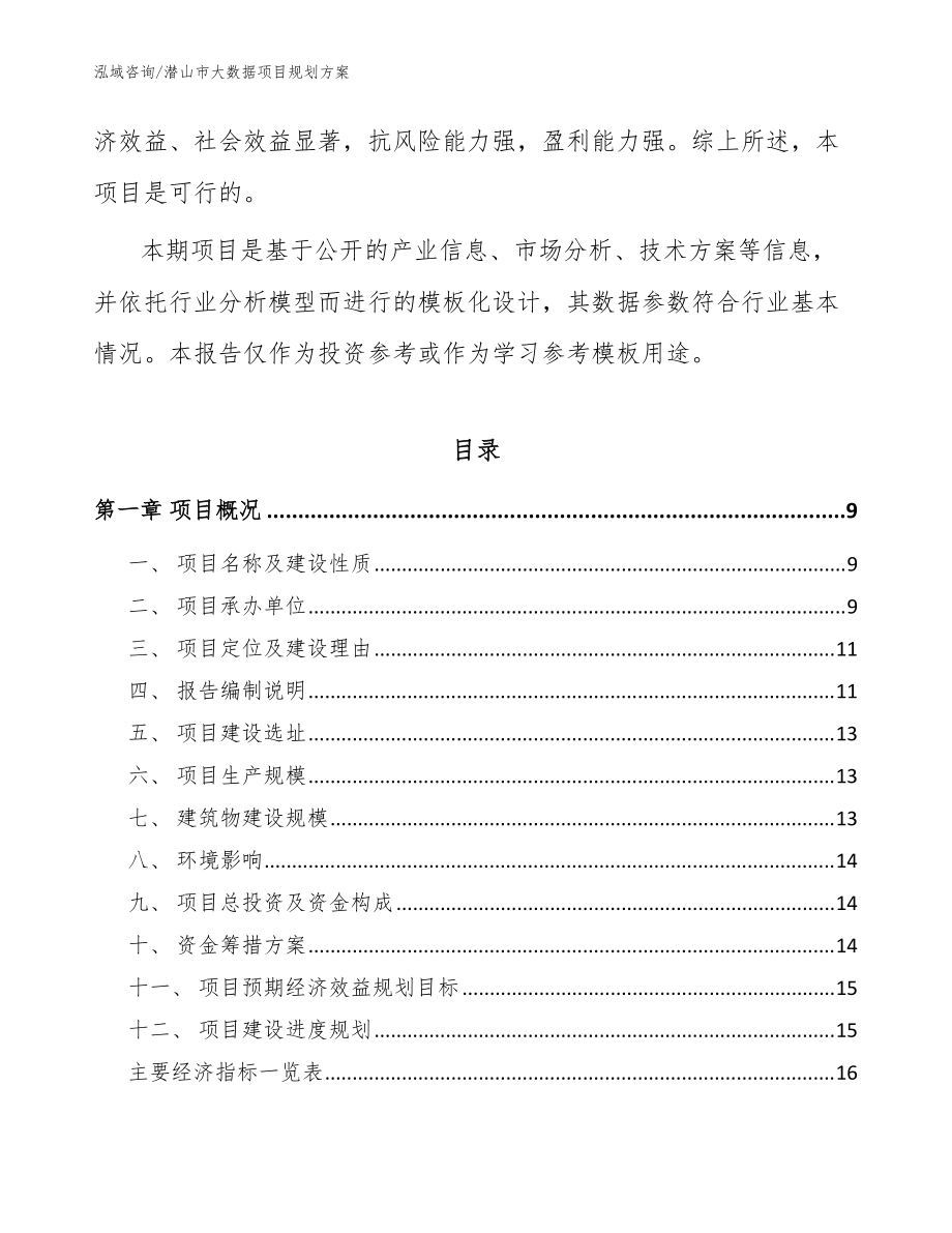 潜山市大数据项目规划方案参考模板_第3页