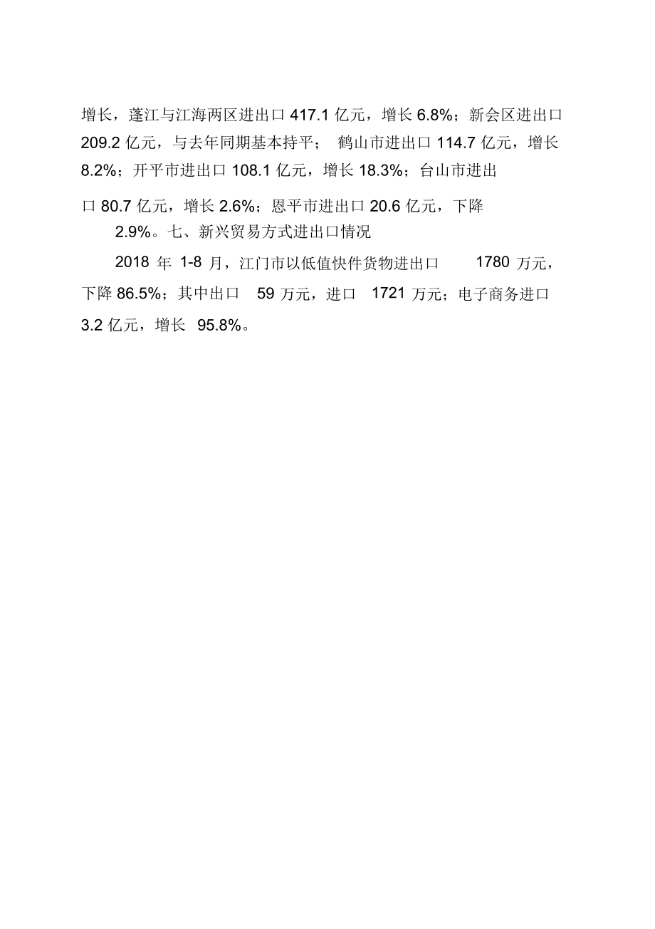 年8月江门外贸进出口有关情况_第4页