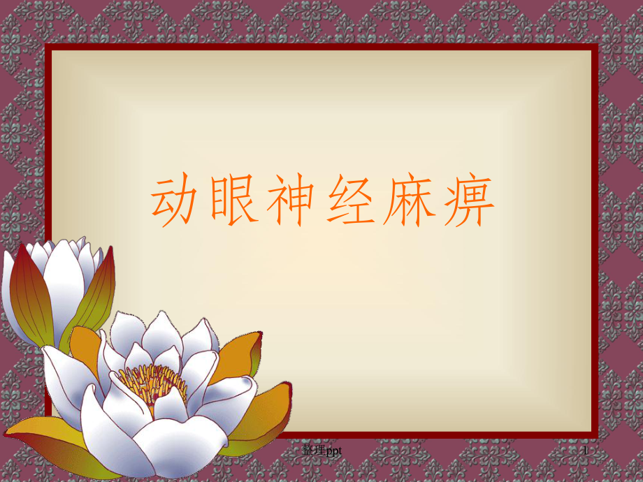 动眼神经麻痹鉴别诊断_第1页