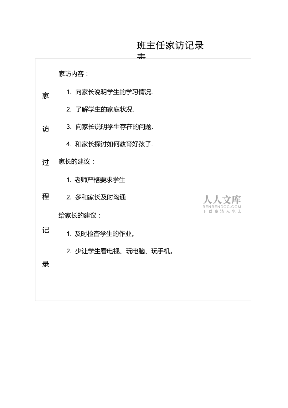 班主任家訪記錄表_第2頁(yè)