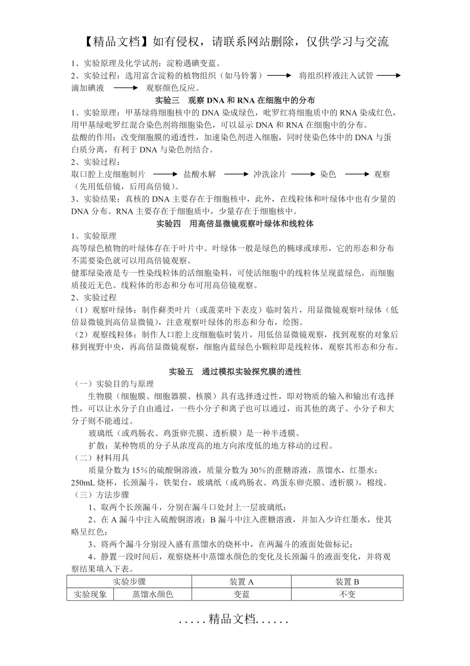 生物必修一实验总结_第3页