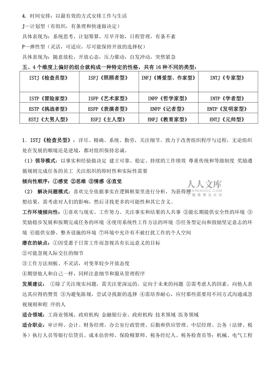 MBTI職業性格測試全案_第2頁