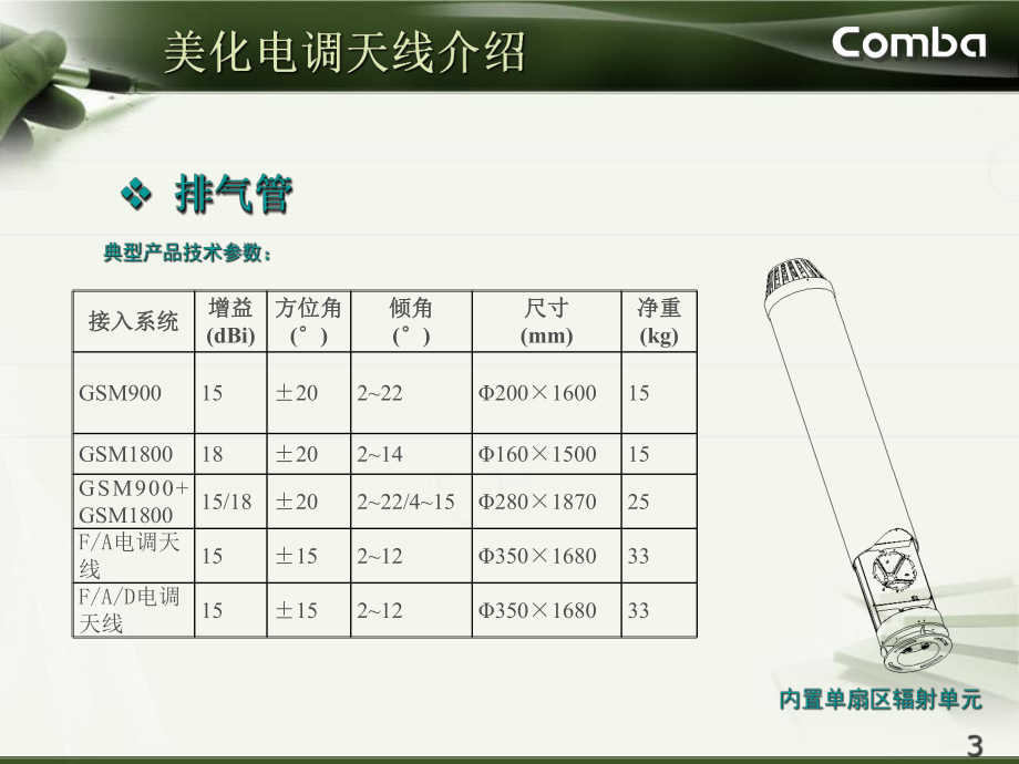 京信2013年一体化美化电调天线介绍_第3页