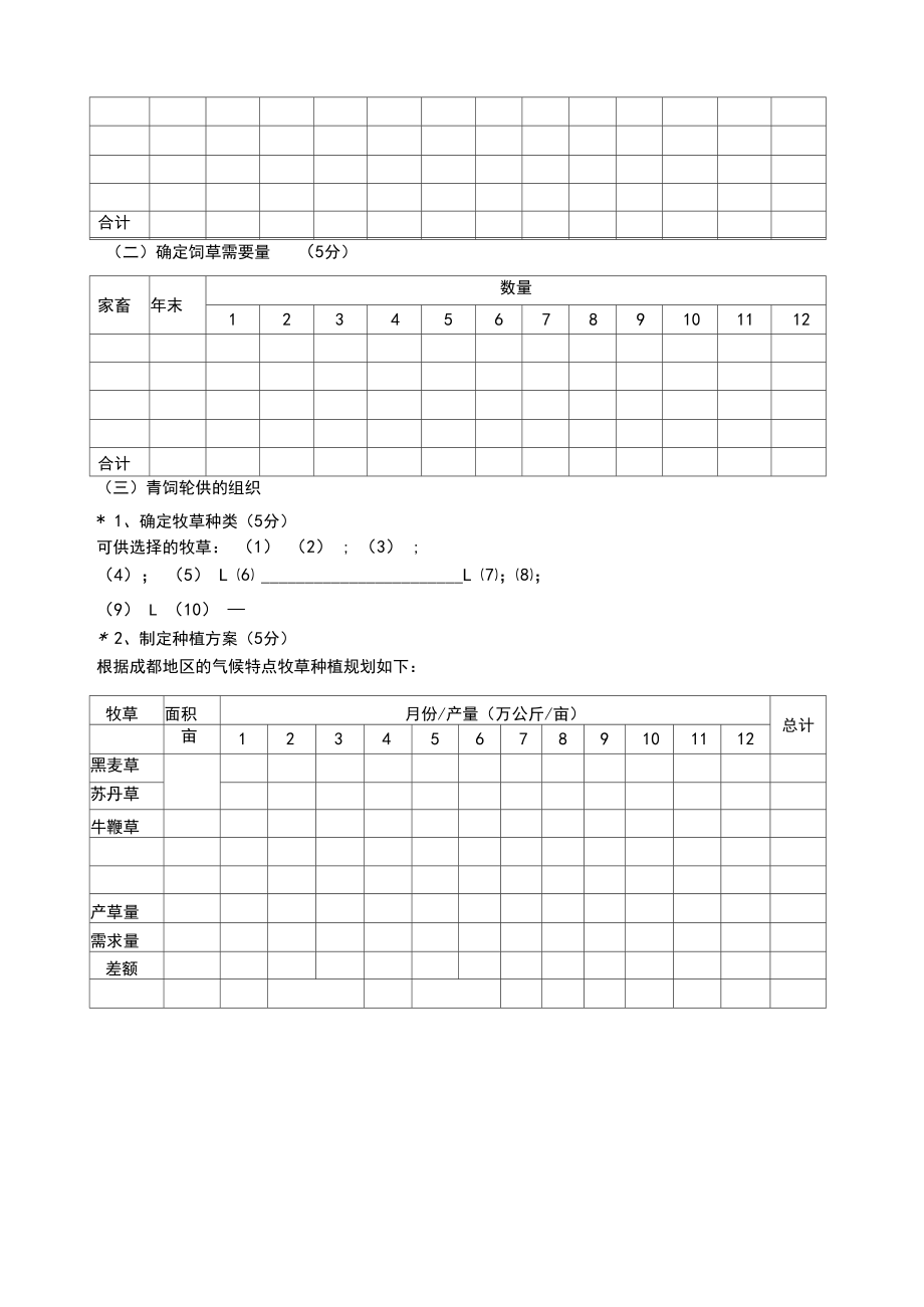 《牧草栽培学》试题及答案_第4页