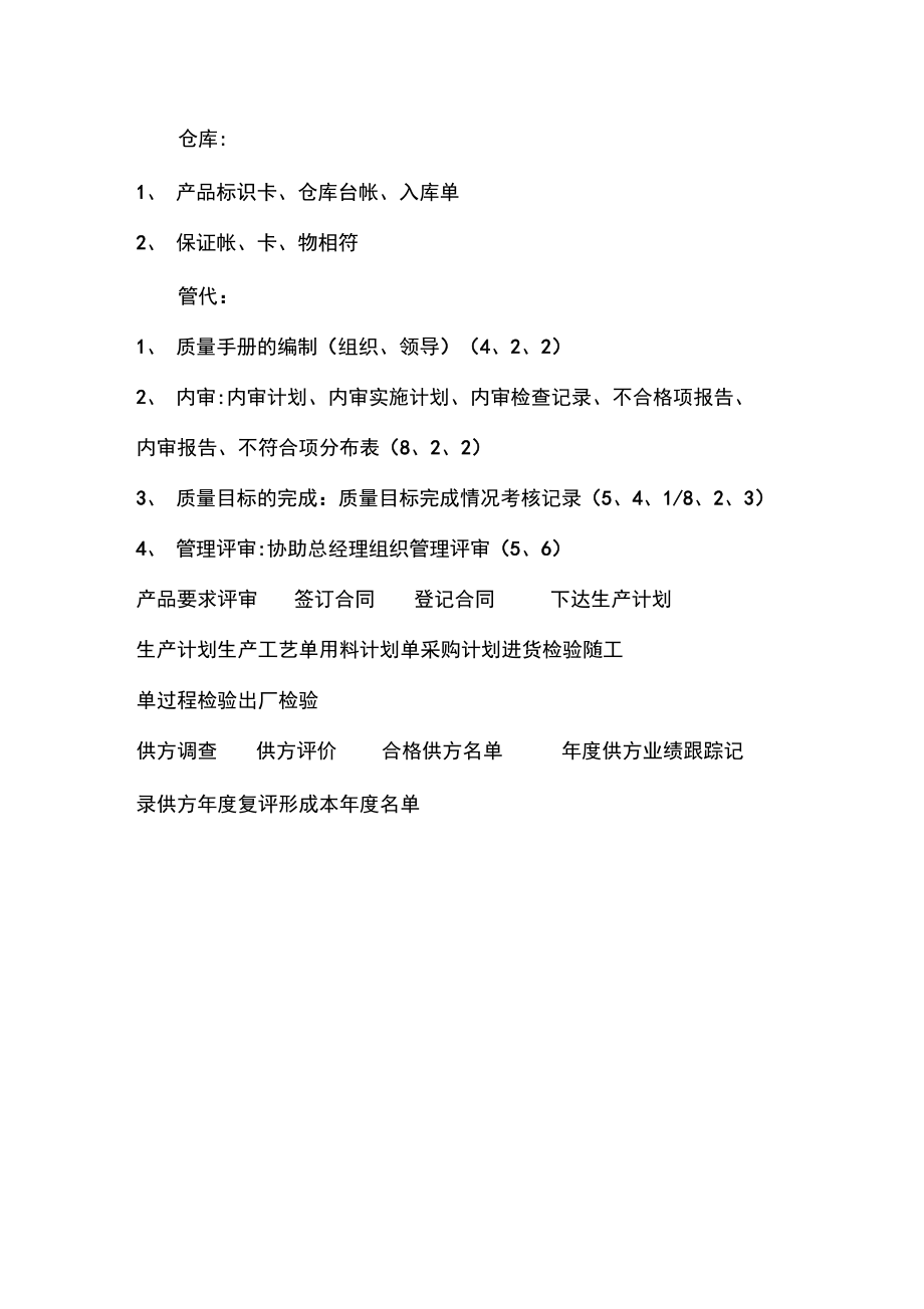 ISO9000认证需要准备哪些资料_第3页