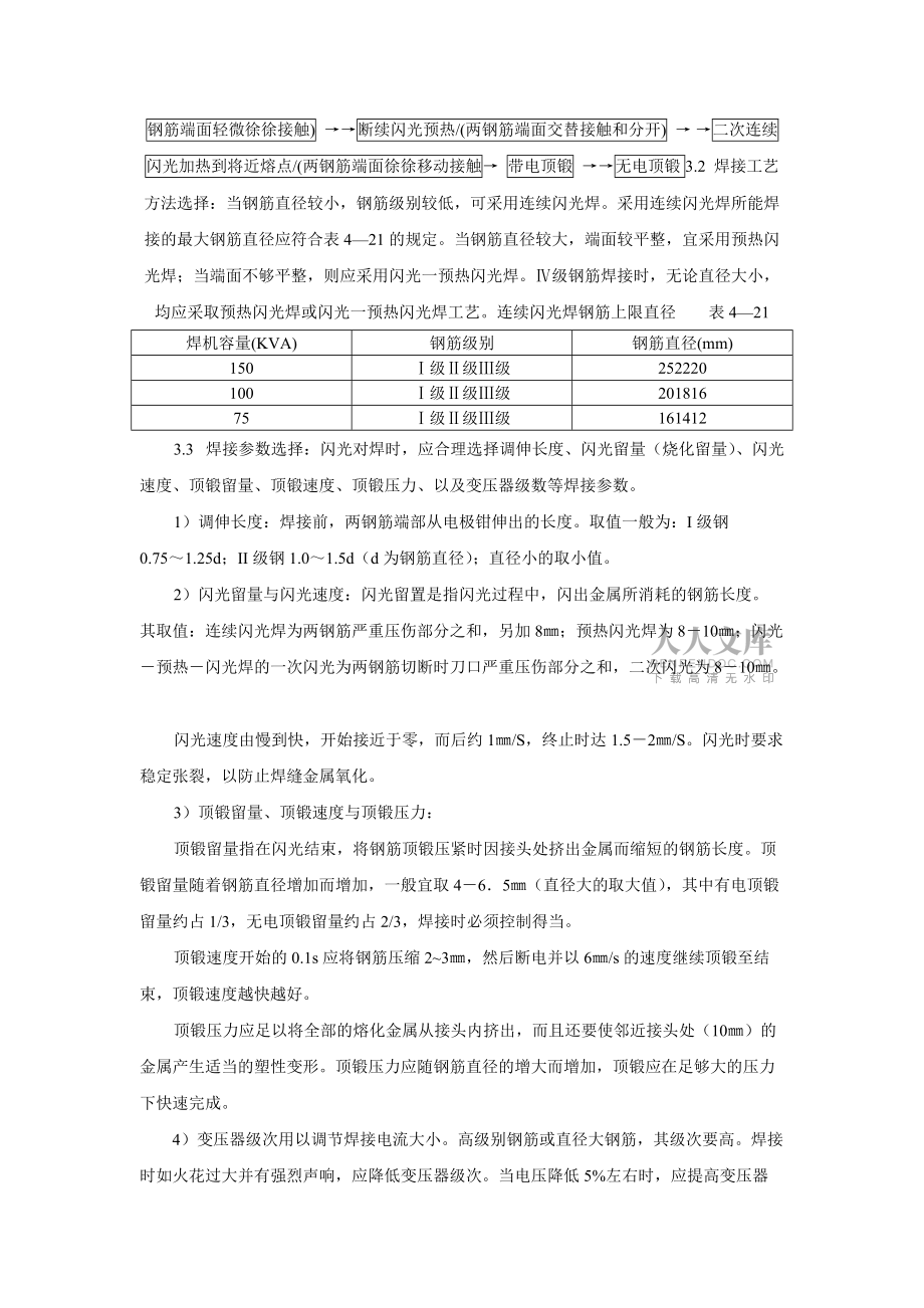钢筋闪光对焊工艺标准精彩_第2页