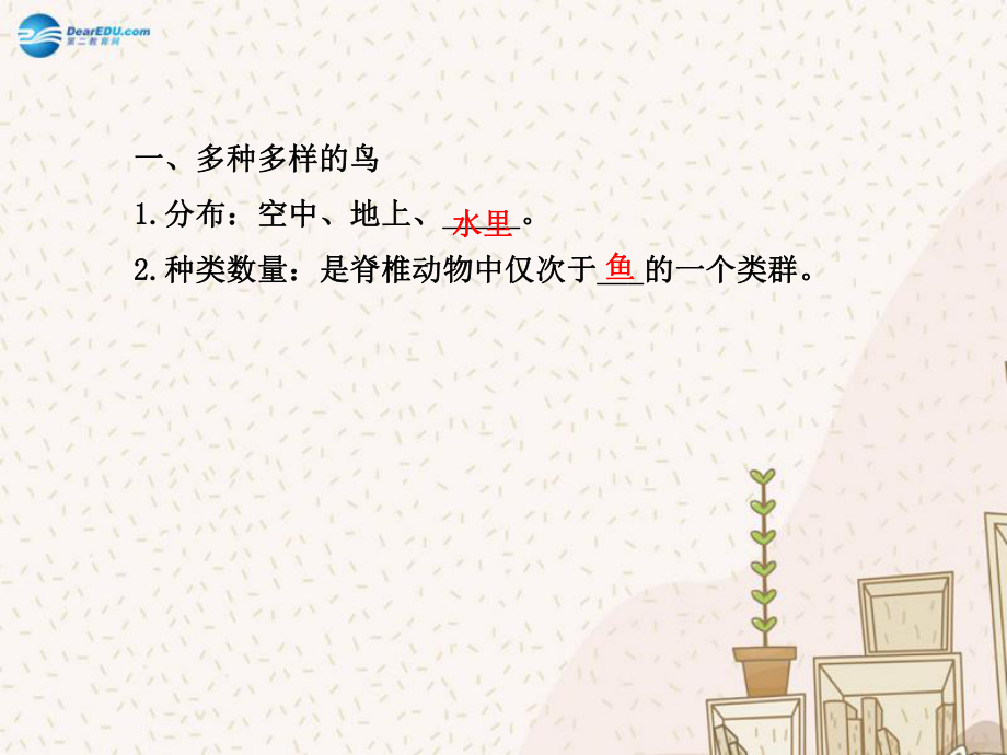 2014年秋八年級生物上冊516鳥課件(新版)新人教版_第3頁