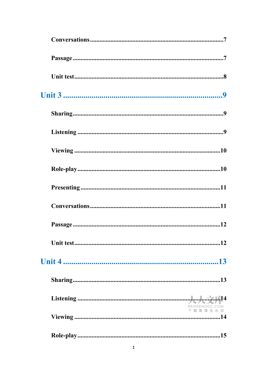 新視野大學(xué)英語(第三版)視聽說教程第二冊答案_第2頁
