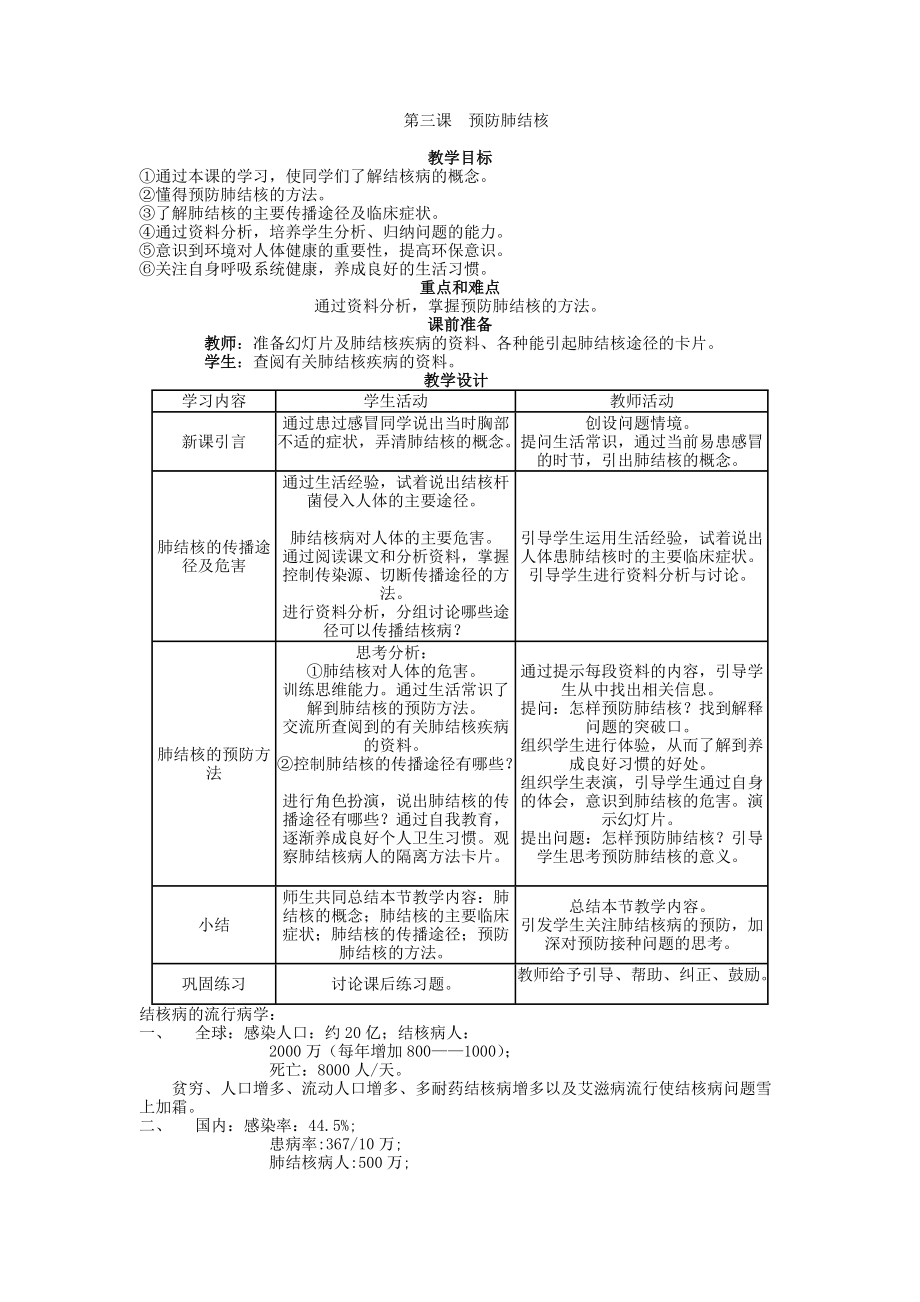 六年级健康教育下册教案全集_第4页