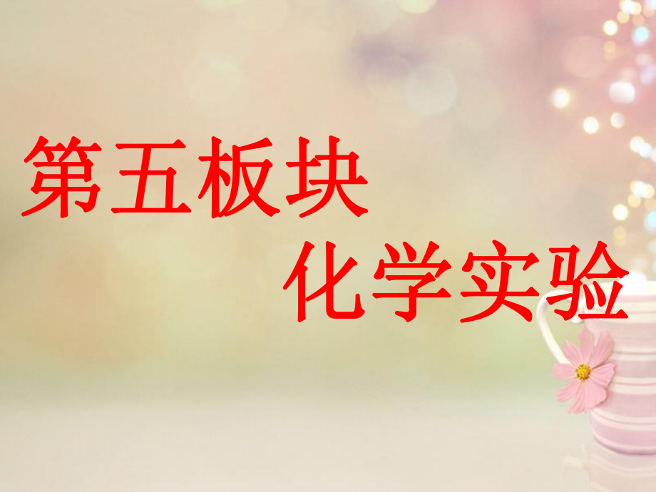 高考化學(xué)一輪復(fù)習(xí) 第五板塊 專題十 化學(xué)實驗基礎(chǔ) 第一部分 1.1 化學(xué)儀器與化學(xué)藥品課件_第1頁