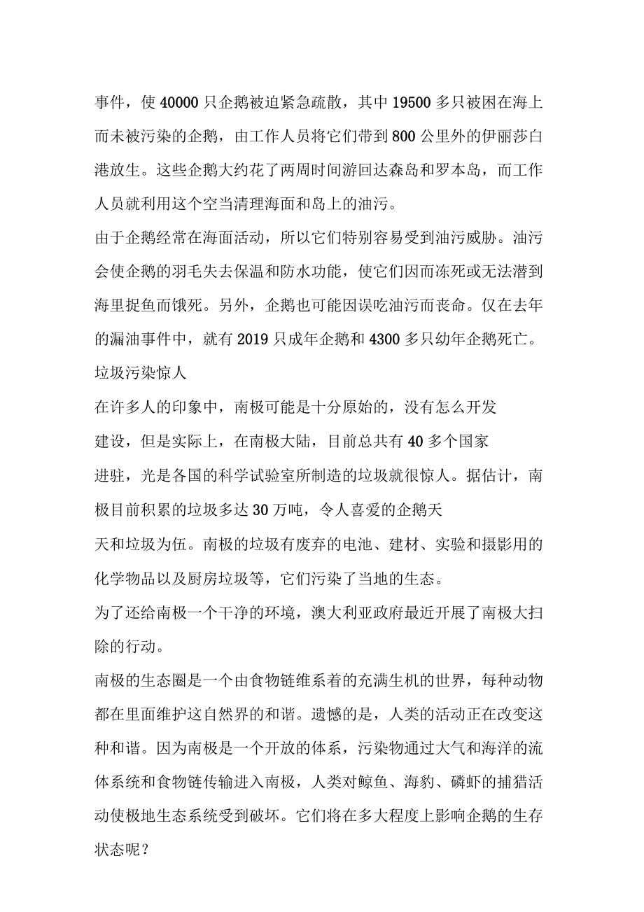 南极企鹅的悲哀_第4页