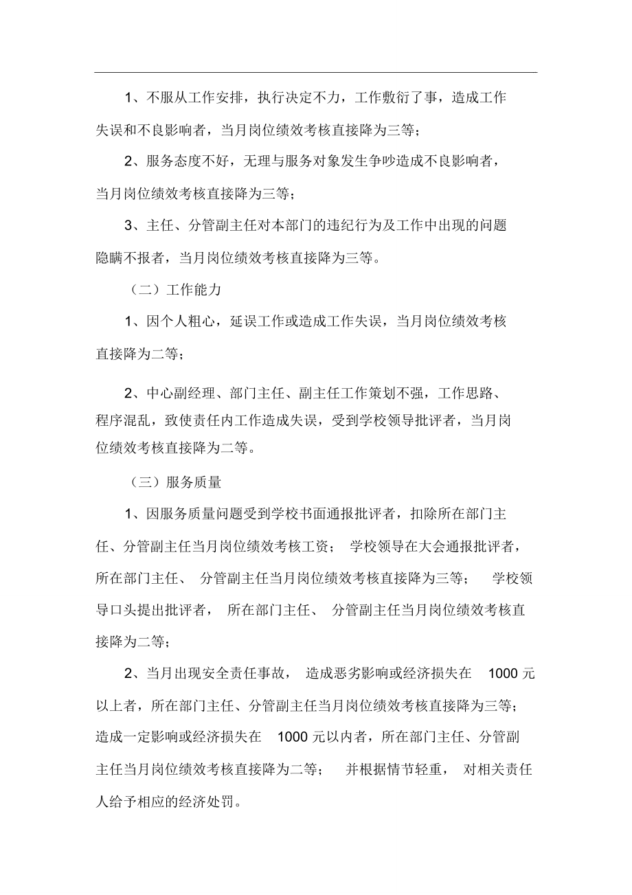 物業管理中心崗位績效考核辦法_第3頁