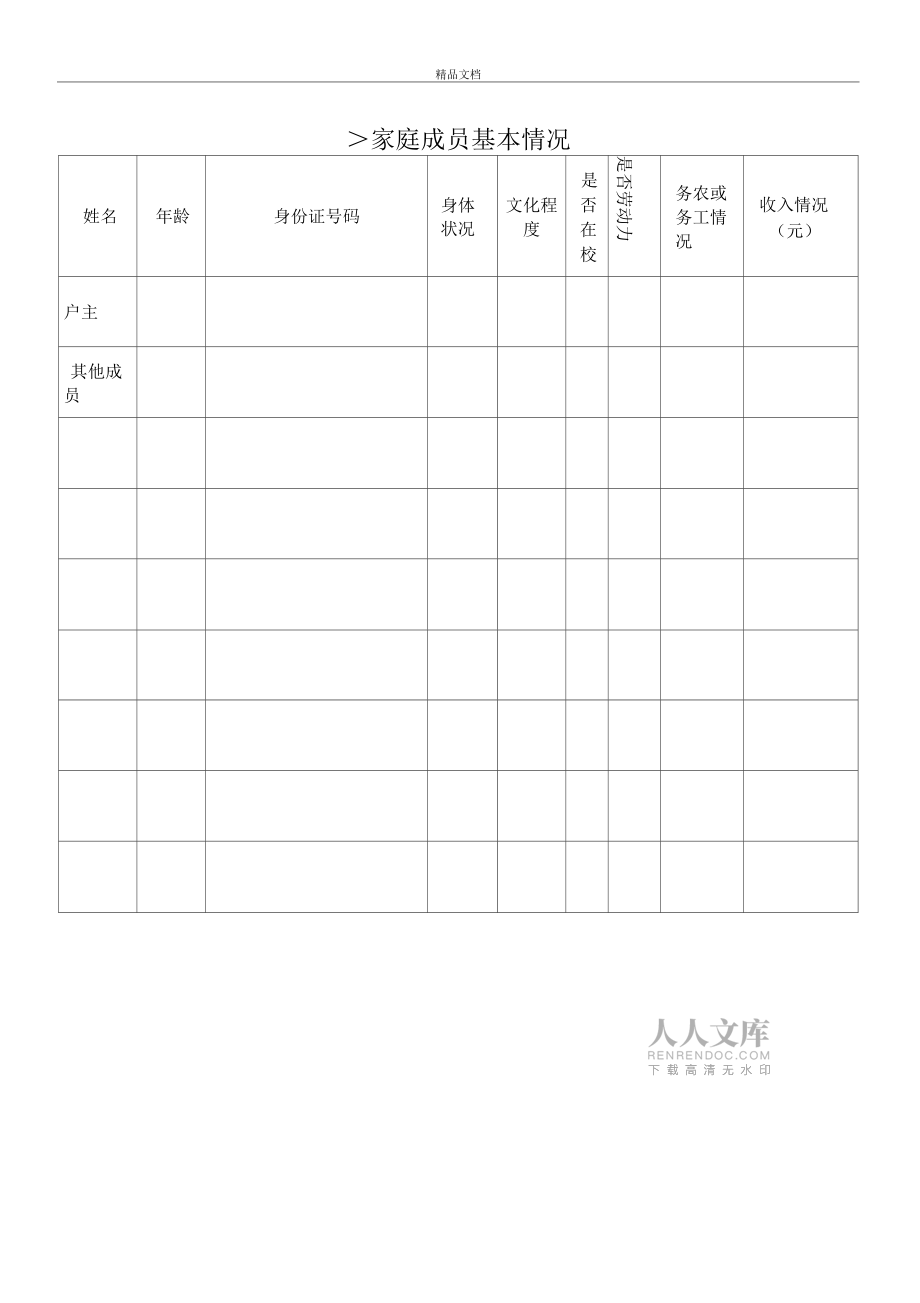 干部帮扶贫困户工作手册模板_第2页