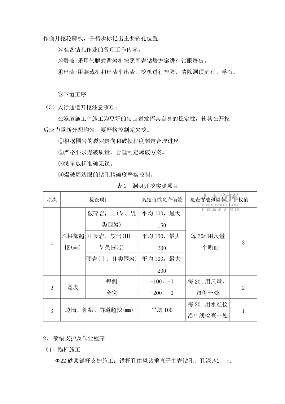 隧道車行橫洞施工方案_第2頁
